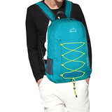 ABage Foldable Ultralight Water Resistant Packable Hiking Travel Daypack School Backpack, Black