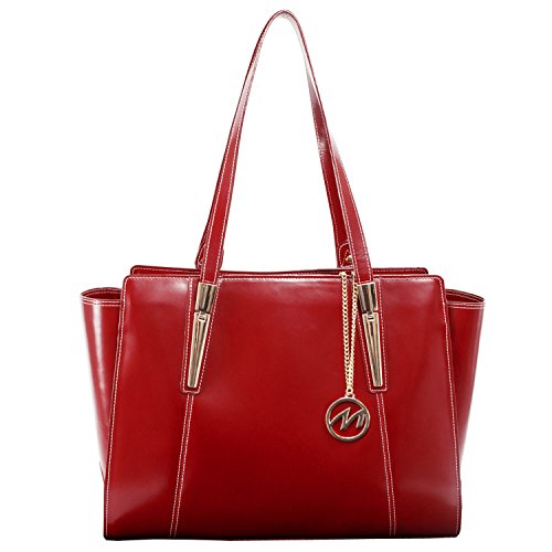 McKleinUSA 97506 Women's Business Tote, Leather, 16"x6"x12.75", Red