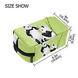 Makeup Organizer Cute Angry Panda Womens Zip Toiletry Bag Large Case Cosmetic Bags