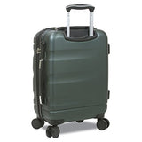 Dejuno Emerson 3-Piece Hardside Expandable Spinner Luggage Set, Green