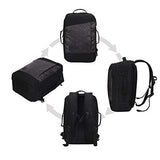 Hynes Eagle 28L Aurora Convertible 19x12x7.5 Flight Approved Carry On Travel Backpack Black Legend