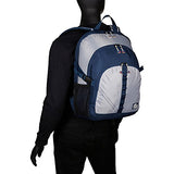Sailorbags Silver Spinnaker Daypack (Silver With Blue Trim)