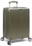 Dejuno Moda Scratch Resistant 3-Piece Hardside Spinner Luggage Set-Olive