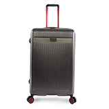 ORIGINAL PENGUIN Men's 2 Piece Hardside 8 Wheel Spinner Expandable Luggage Set, Charcoal