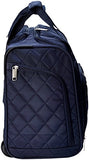 Amazonbasics Underseat Luggage, Navy Blue Quilted