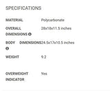 Delsey Luggage Cruise Lite Hardside 25" Exp. Spinner Trolley, Blue