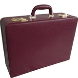 AmeriLeather Expandable Executive Faux Leather Attache Case (Wine)