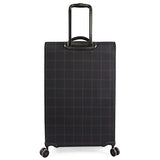 Original Penguin Norton 3pc Expandable Suitcase Set with Spinner Wheels, Navy Plaid