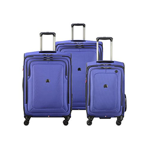 Delsey Luggage Cruise Lite Softside Luggage Set (21"/25"/29"), Blue