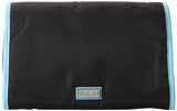 Hadaki Nylon Toiletry Pod Roll-up, Black/Aqua