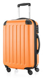HAUPTSTADTKOFFER Luggages Sets Glossy Suitcase Sets Hardside Spinner Trolley Expandable (20', 24' & 28') TSA (Spree Orange2)