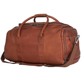 Kenneth Cole Reaction Colombian Leather 20" Carry Duffel Bag, Cognac, One Size