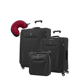 Travelpro Maxlite 5 | 4-Pc Set | Bifold Hanging Garment, 25" & 29" Exp. Spinners With Travel Pillow