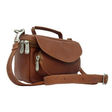 Piel Leather Deluxe Carry-All Camera Bag, Saddle, One Size