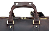 Polare 23'' Duffle Retro Thick Cowhide Leather Weekender Travel Duffel Luggage Bag