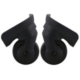 1pair Replacment Black Luggage Swivel Repair Suitcase Parts Casters Wheels 49mm Heavy Duty with