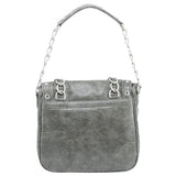 Buffalo David Bitton Angela Foldover Handbag - Grey