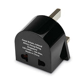 Samsonite Individual Country Power Adapter Plugs Upc U.K./Ireland/Hong Kong/Singapore, Black