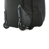 Olympia Luggage Deluxe Rolling Tote, Black, One Size