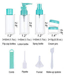 Tsa Approved Travel Toiletry Bottles/Containers Kit (LEAKPROOF BPA FREE) Travel Accessories - 12 Pieces/Clear Case