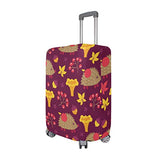 GIOVANIOR Cartoon Hedgehog Cherry Luggage Cover Suitcase Protector Carry On Covers