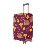 GIOVANIOR Cartoon Hedgehog Cherry Luggage Cover Suitcase Protector Carry On Covers