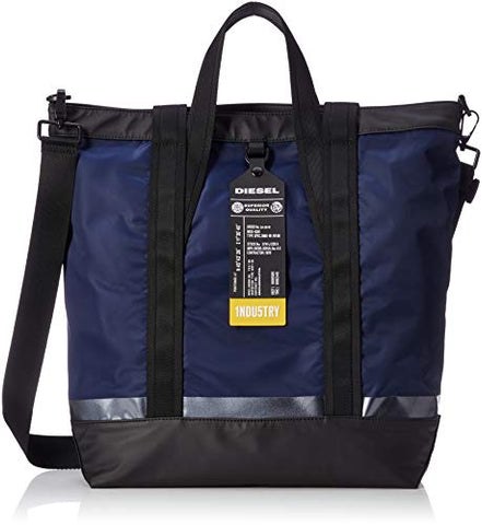 Diesel Men's VOLPAGO Tote-Shopping Bag, Dark Navy/Black, UNI