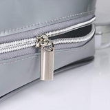 LIZHOUMIL Transparent Makeup Bag Storage Bags Travel Organizer Waterproof Makeup Beautician Cosmetic Bag Beauty Case Toiletry Bag Wash Bags Silver Medium