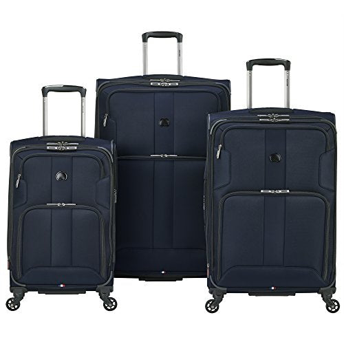Shop Delsey Sky Max 3-Piece Nested Set (Blue) – Luggage Factory