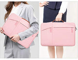 11.6-12.9 Inch Laptop Briefcase Bag for DELL XPS 13 9380, Lenovo Chromebook C330, Samsung Chromebook Pro 12.2 12.3, Surface Pro 6/5, Google Pixel Slate, 360° Protective Notebook Bag Girls Women,Pink