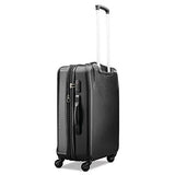 Samsonite Pulse Dlx Lightweight 2 Piece Hardside Set (20"/24"), Black, Exclusive To Amazon