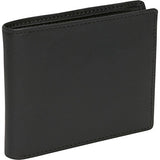 Royce Leather Men'S Rfid Blocking Bifold Wallet In Leather With Double Id Display, Black