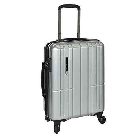 Traveler'S Choice Wellington 21 Inch Hardside Spinner, Silver, One Size