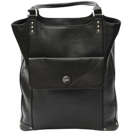 Jill-E Designs E-Go Laptop Tote - Black Leather (373571)