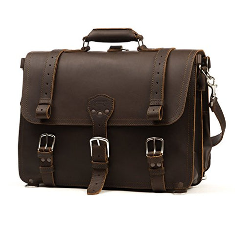 Saddleback Leather Classic Briefcase - The Original 100% Full Grain Leather Executive Briefcase Bag