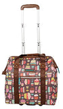 Lily Bloom Design Pattern Carry on Bag Wheeled Cabin Tote (Cupcake)