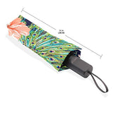 Umbrella Beautiful Floral Peacocks Travel Golf Sun Rain Windproof umbrellas with UV Protection