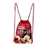 Disney Mickey Mouse Drawstring Backpacks 2 Pack Blue & Red