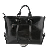 S-Zone Women'S 3-Way Genuine Leather Work Tote Laptop Shoulder Handbag Messenger Bag Fit 14" Laptop