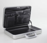 Zero Halliburton Slimline Small 3 Inch Aluminum Attached, Polished Blue, One Size