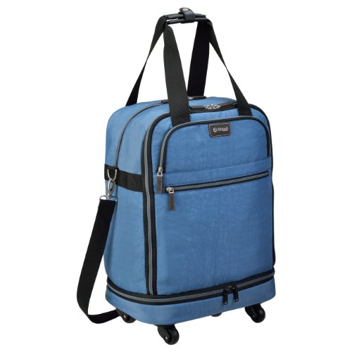 Biaggi Zipsak Micro Fold Spinner Carry-On Suitcase - 22-Inch Luggage - As Seen as Shark Tank -