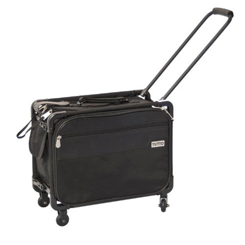 Tutto 17-Inch Small Office On Wheels For Laptop, Black (4217Bcc)