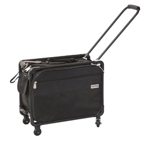 Tutto 17-Inch Small Office On Wheels For Laptop, Black (4217Bcc)