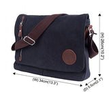 Vintage Men's Canvas Messenger Bag Laptop Shoulder Satchel Crossbody Sling Bookbag School Bag