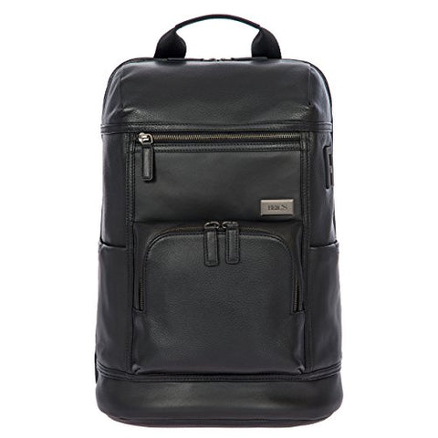 Bric's Torino Leather Urban Laptop|Tablet Business Backpack, Black One Size