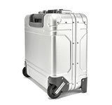 Zero Halliburton Geo Aluminum 3.0 17" Wheeled Travel Briefcase in Silver