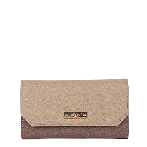 Nikky Women'S Rfid Blocking Bifold Wallet With Credit Card Holder Travel Purse, Natural, One Size
