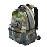 Backpack Travel White Black Shih Tzu School Bookbags Shoulder Laptop Daypack College Bag for Womens