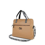 Cloe Laptop Briefcase in Camel Color