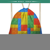 Bigcardesigns Drawstring Backpack Light Weight Gym Sport Bag Christmas Gift